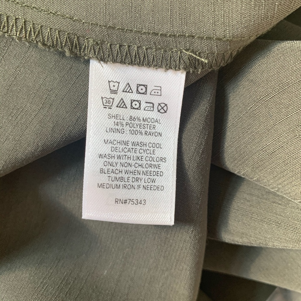 NWT! Nicole Miller olive green dress size 4 - Picture 5 of 5